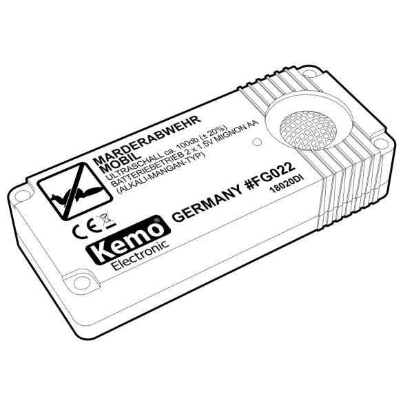 Kemo FG022 mobil elemes ultrahangos nyestriasztó készülék